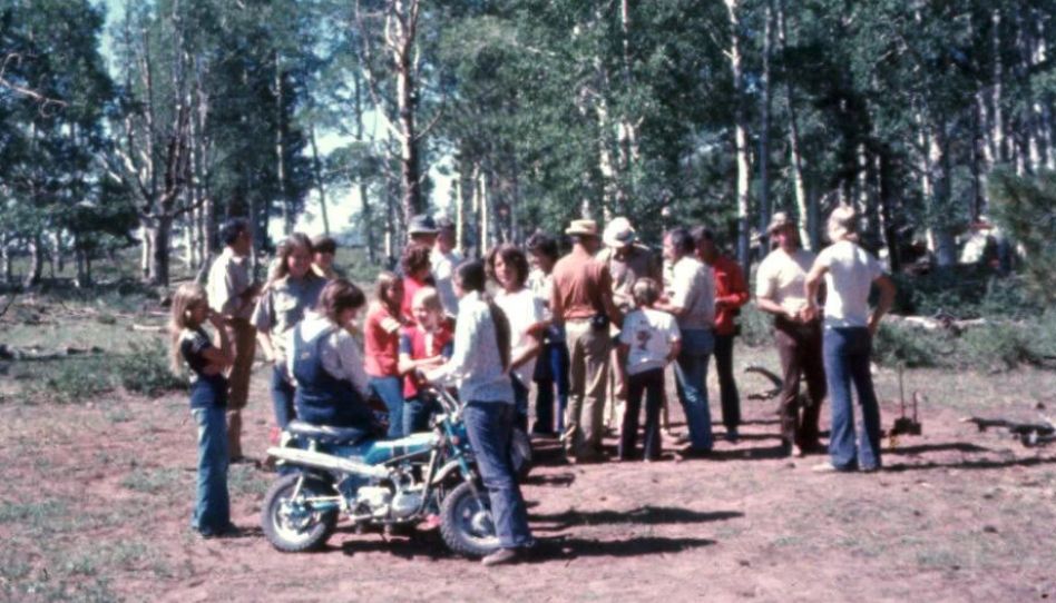 Acampamento 1974 - família Montoya