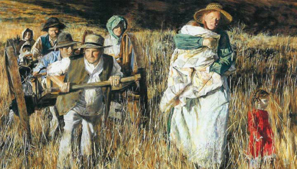 Perseguição contra os santos pioneiros.