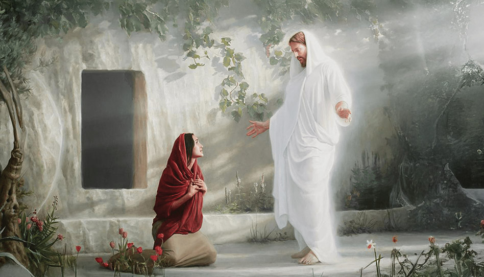 Jesus e Maria Madalena no domingo de Páscoa